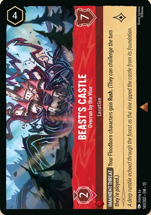 Disney Lorcana TCG: Beast's Castle, Overrun by the Vine