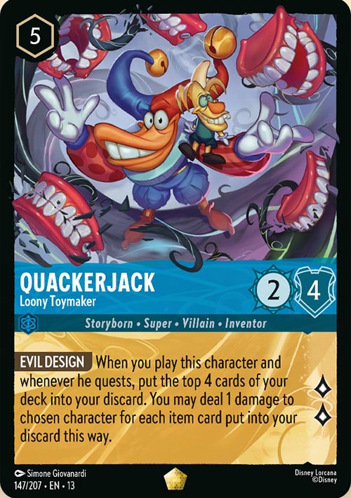 Disney Lorcana TCG: Quackerjack, Loony Toymaker
