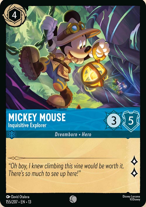 Disney Lorcana TCG: Mickey Mouse, Inquisitive Explorer