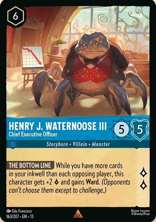 Disney Lorcana TCG: Henry J. Waternoose III, Chief Executive Officer