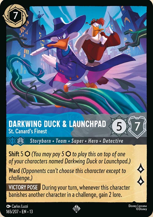 Disney Lorcana TCG: Darkwing Duck & Launchpad, St. Canard's Finest