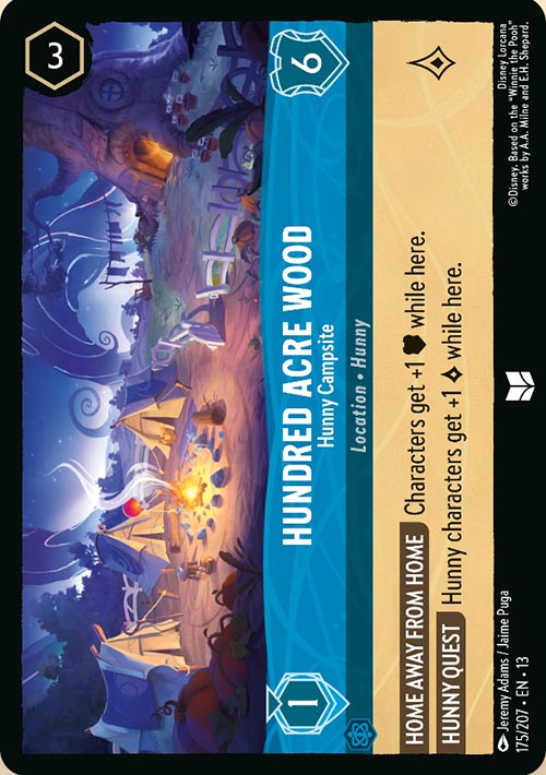 Disney Lorcana TCG: Hundred Acre Wood, Hunny Campsite