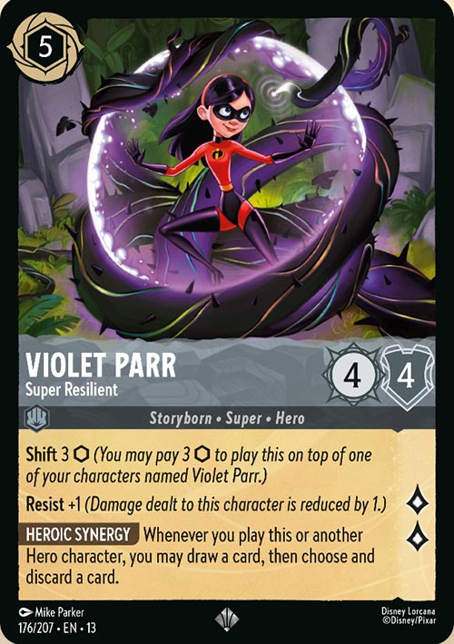 Disney Lorcana TCG: Violet Parr, Super Resilient