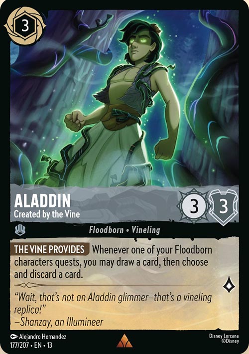 Disney Lorcana TCG: Aladdin, Created by the Vine