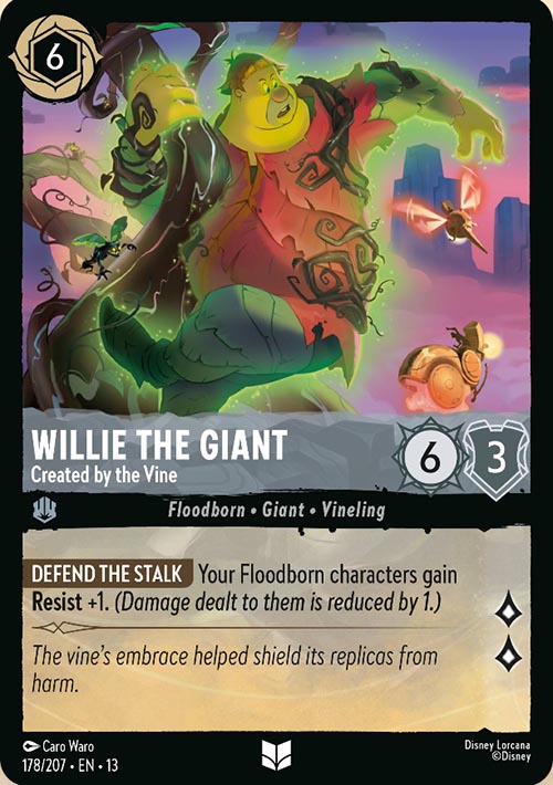 Disney Lorcana TCG: Willie the Giant, Created by the Vine