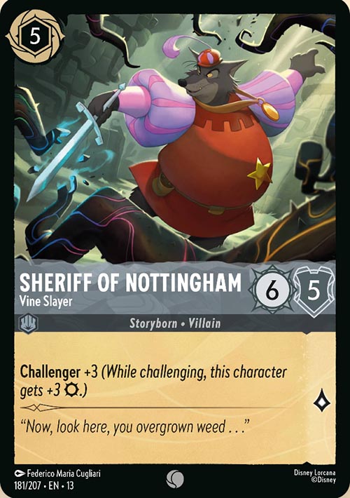 Disney Lorcana TCG: Sheriff of Nottingham, Vine Slayer