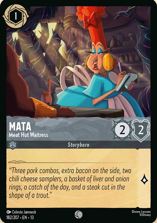 Disney Lorcana TCG: Mata, Meat Hut Waitress