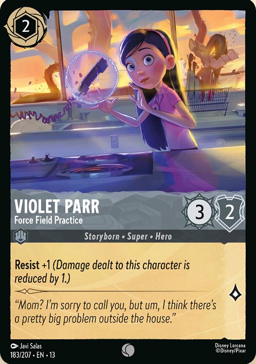 Disney Lorcana TCG: Violet Parr, Force Field Practice
