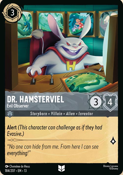 Disney Lorcana TCG: Dr. Hamsterviel, Evil Observer