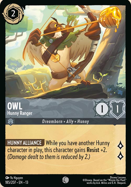Disney Lorcana TCG: Owl, Hunny Ranger