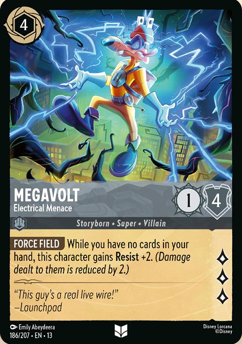 Disney Lorcana TCG: Megavolt, Electrical Menace