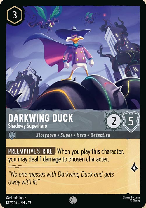 Disney Lorcana TCG: Darkwing Duck, Shadowy Superhero