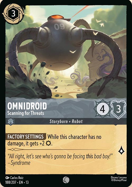 Disney Lorcana TCG: Omnidroid, Scanning for Threats