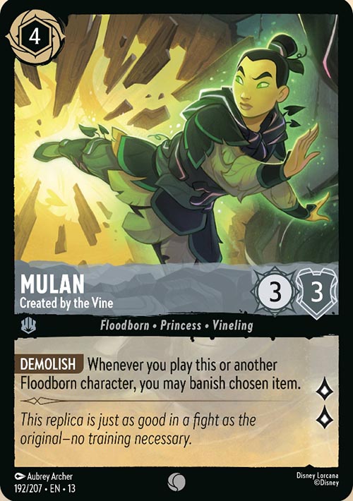 Disney Lorcana TCG: Mulan, Created by the Vine