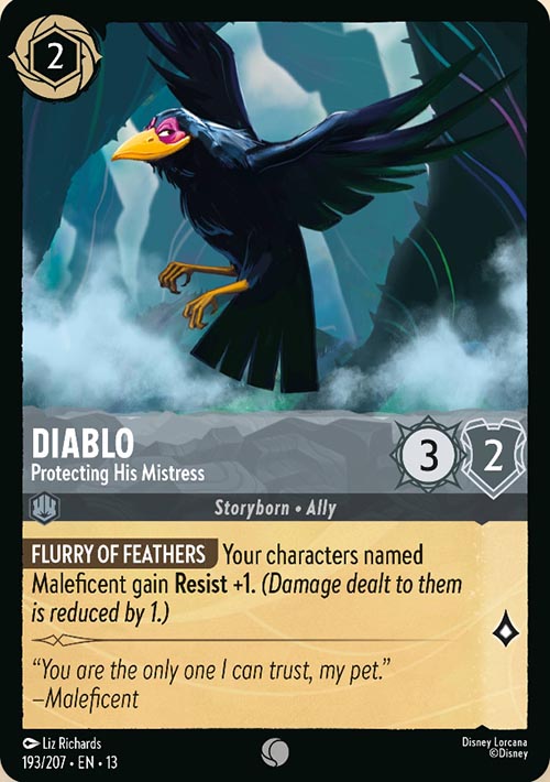 Disney Lorcana TCG: Diablo, Protecting His Mistress