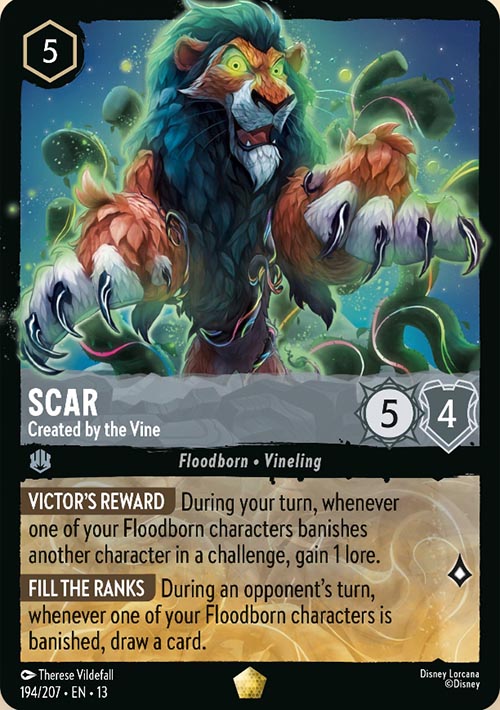 Disney Lorcana TCG: Scar, Created by the Vine