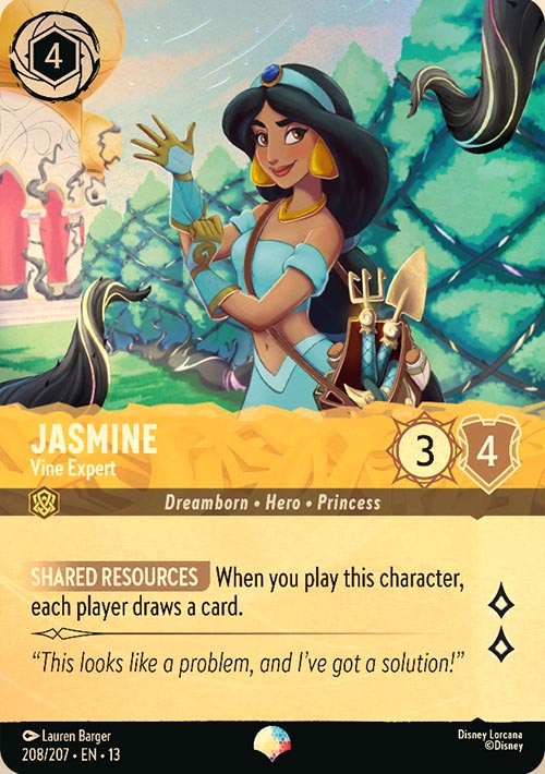 Disney Lorcana TCG: Jasmine, Vine Expert