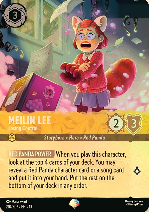 Disney Lorcana TCG: Meilin Lee, Losing Control