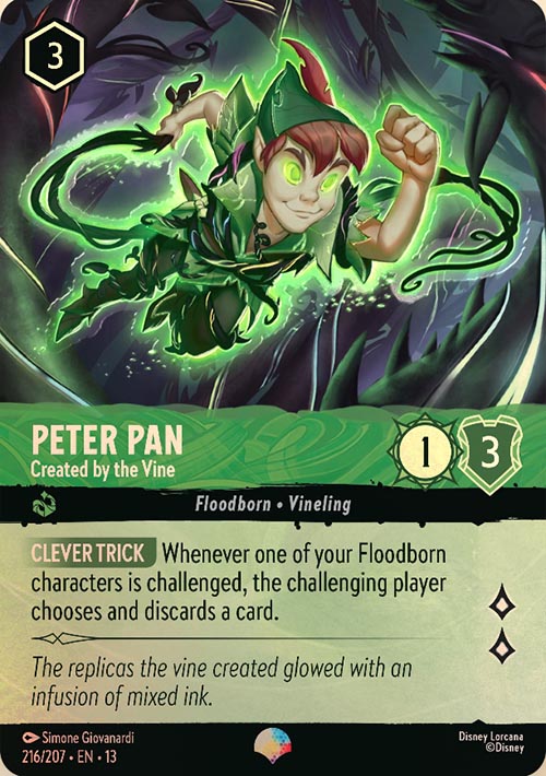 Disney Lorcana TCG: Peter Pan, Created by the Vine