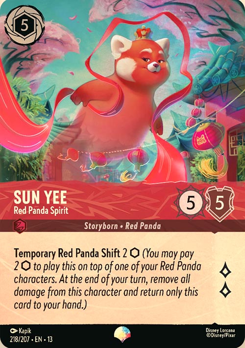 Disney Lorcana TCG: Sun Yee, Red Panda Spirit