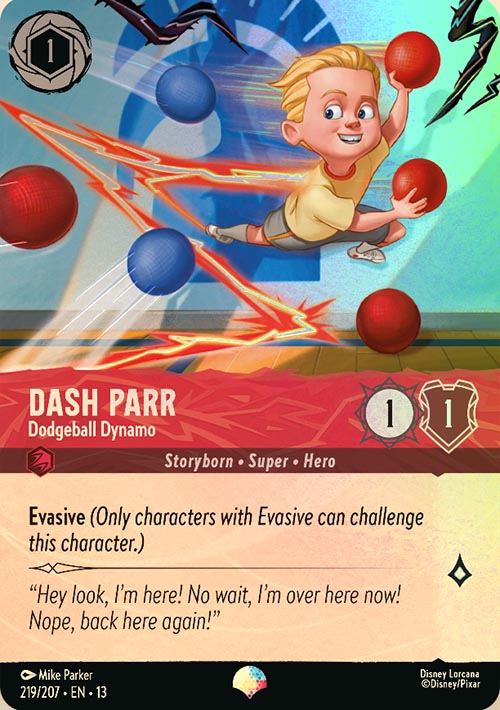 Disney Lorcana TCG: Dash Parr, Dodgeball Dynamo