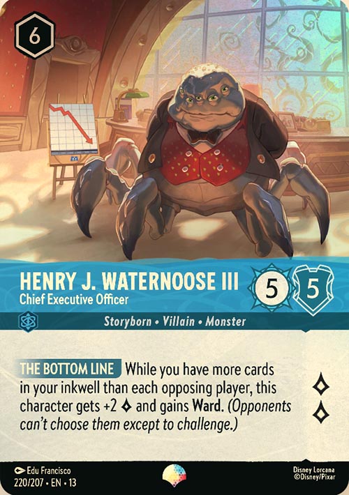 Disney Lorcana TCG: Henry J. Waternoose III, Chief Executive Officer