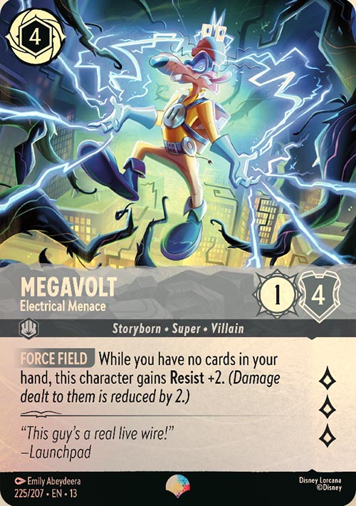 Disney Lorcana TCG: Megavolt, Electrical Menace