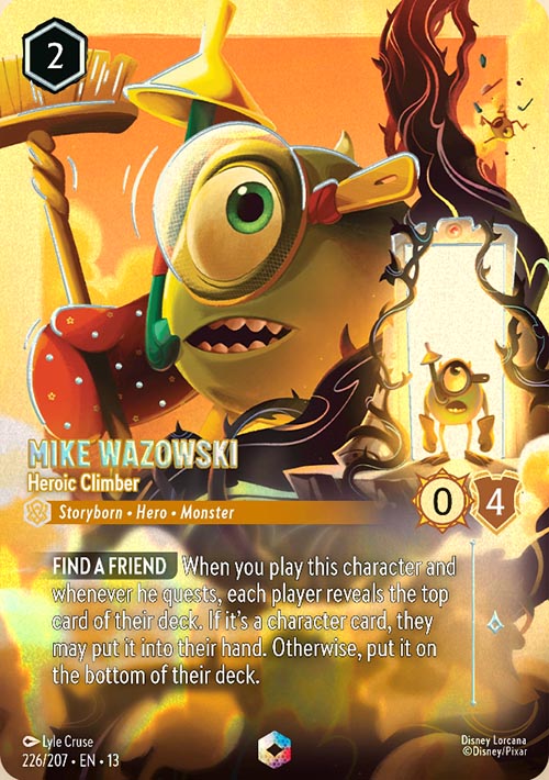 Disney Lorcana TCG: Mike Wazowski, Heroic Climber