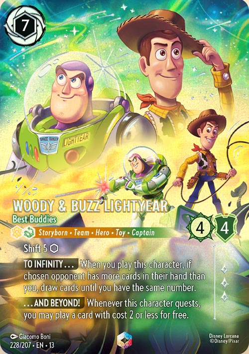 Disney Lorcana TCG: Woody & Buzz Lightyear, Best Buddies