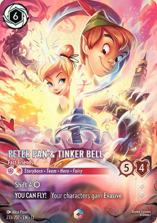 Disney Lorcana TCG: Peter Pan & Tinker Bell, Fast Friends