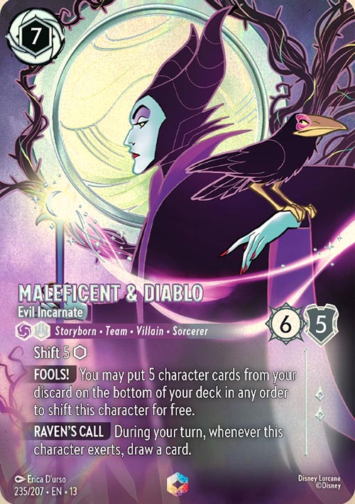 Disney Lorcana TCG: Maleficent & Diablo, Evil Incarnate