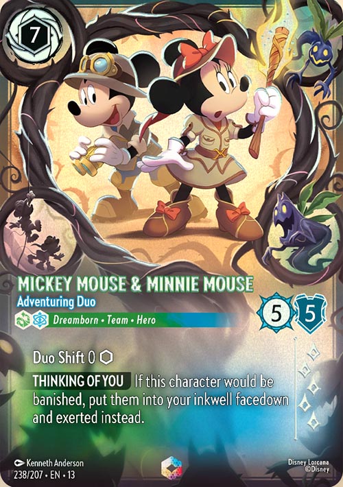 Disney Lorcana TCG: Mickey Mouse & Minnie Mouse, Adventuring Duo