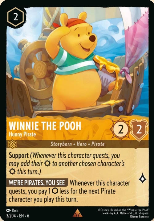 Disney Lorcana TCG: Winnie the Pooh, Hunny Pirate