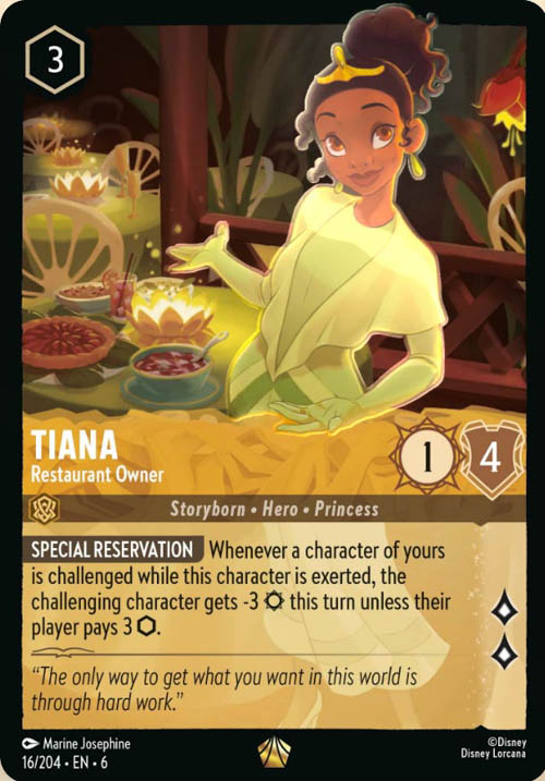 Disney Lorcana TCG: Tiana, Restaurant Owner