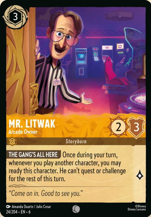 Disney Lorcana TCG: Mr. Litwak, Arcade Owner