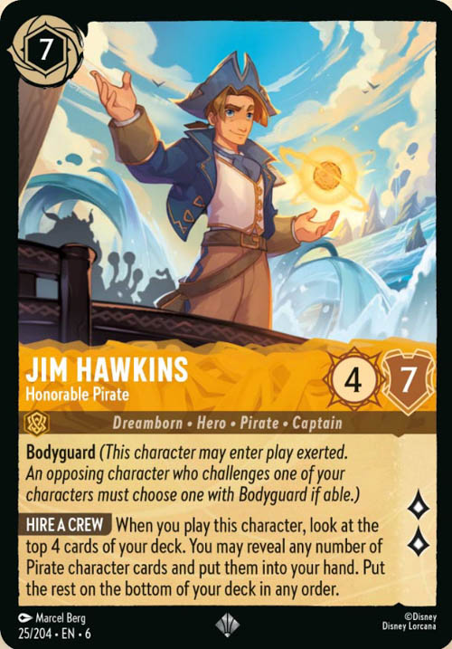 Disney Lorcana TCG: Jim Hawkings, Honorable Pirate