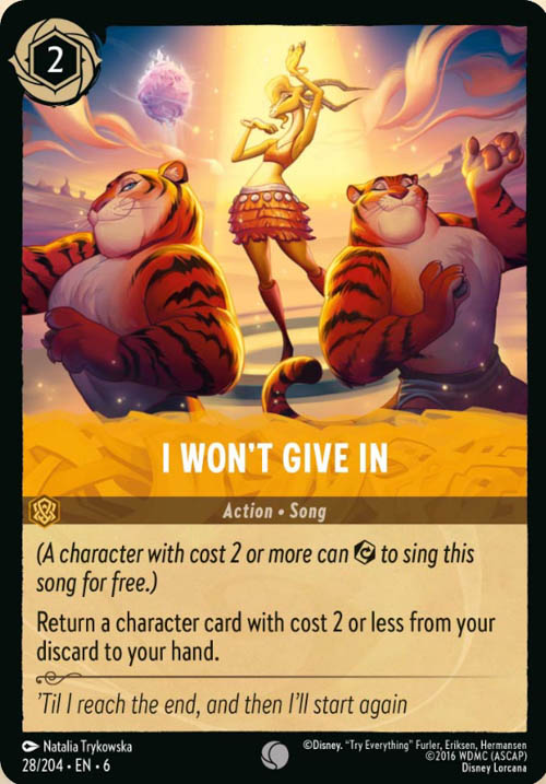 Disney Lorcana TCG: I Won't Give In