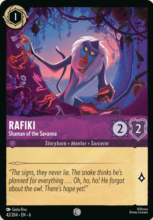 Disney Lorcana TCG: Rafiki, Shaman of the Savanna