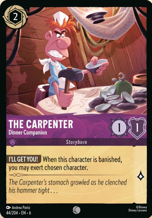 Disney Lorcana TCG: The Carpenter, Dinner Companion