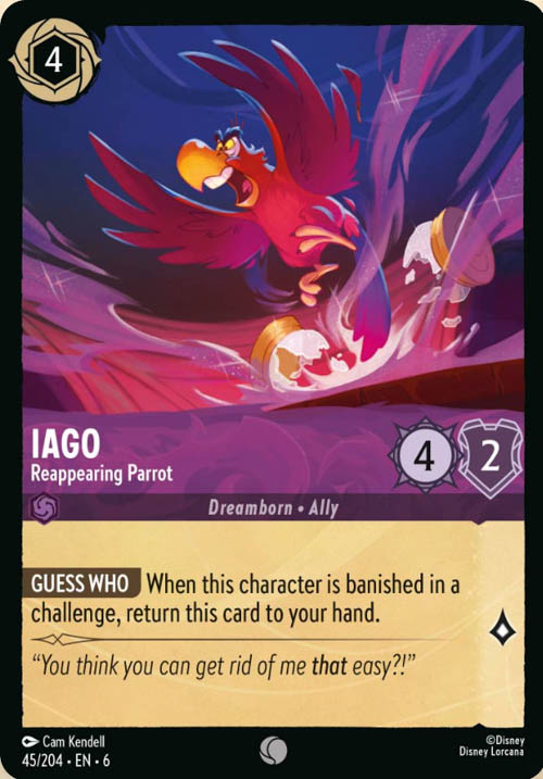 Disney Lorcana TCG: Iago, Reappearing Parrot