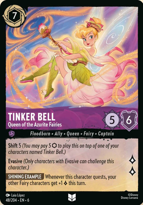 Disney Lorcana TCG: Tinker Bell, Queen of the Azurite Fairies