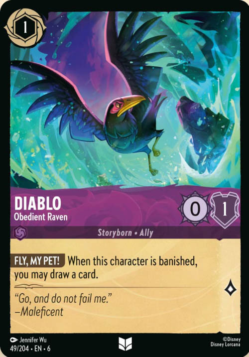 Disney Lorcana TCG: Diablo, Obedient Raven