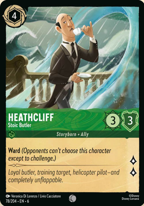 Disney Lorcana TCG: Heathcliff, Stoic Butler