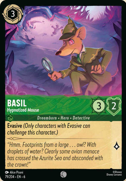 Disney Lorcana TCG: Basil, Hypnotized Mouse