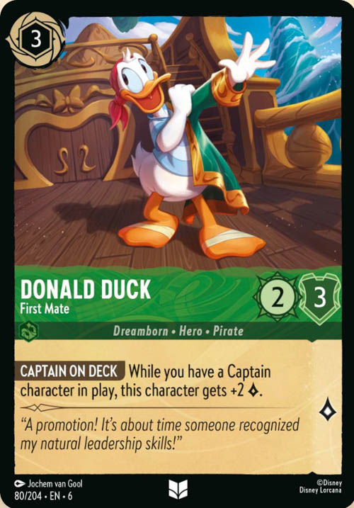 Disney Lorcana TCG: Donald Duck, First Mate