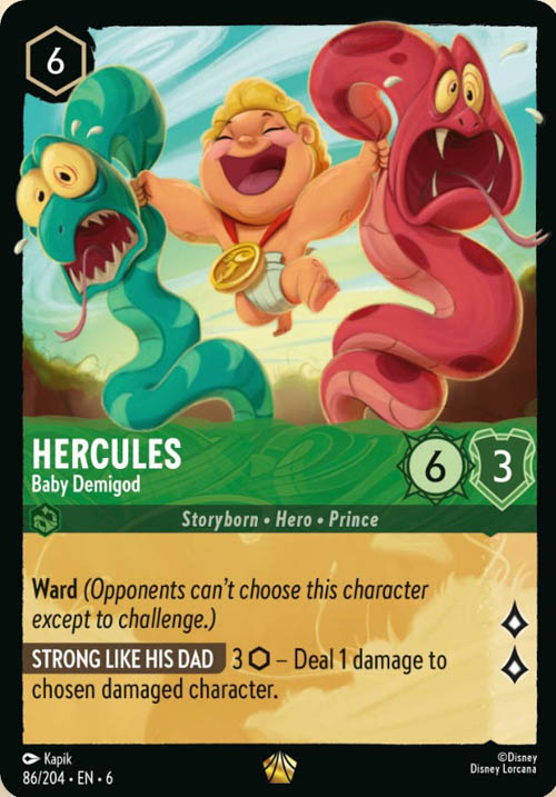 Disney Lorcana TCG: Hercules, Baby Demigod