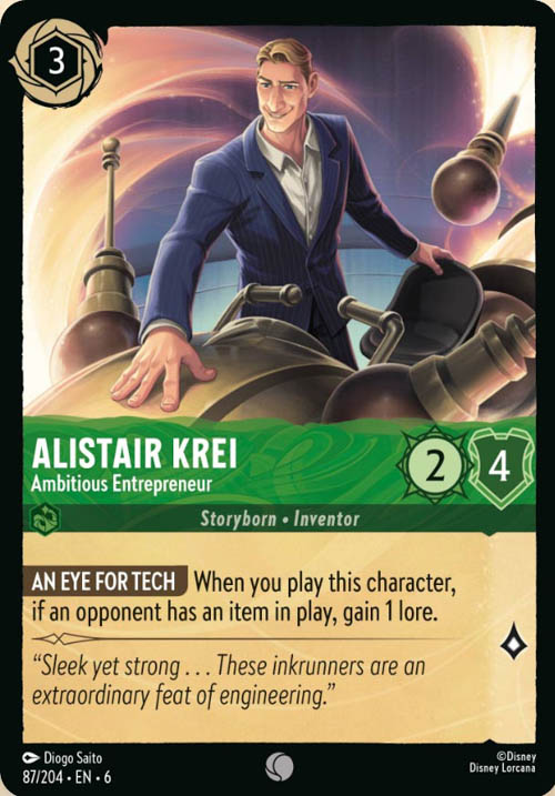 Disney Lorcana TCG: Alistair Krei, Ambitious Entrepreneur