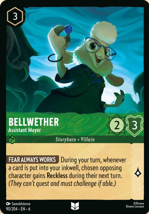 Disney Lorcana TCG: Bellwether, Assistant Mayor