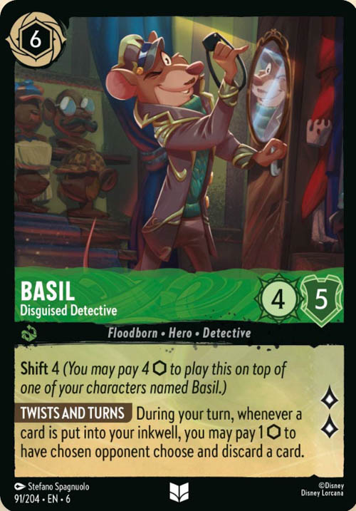 Disney Lorcana TCG: Basil, Disquised Detective