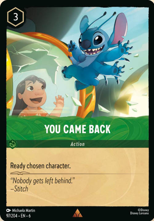 Disney Lorcana TCG: You Came Back